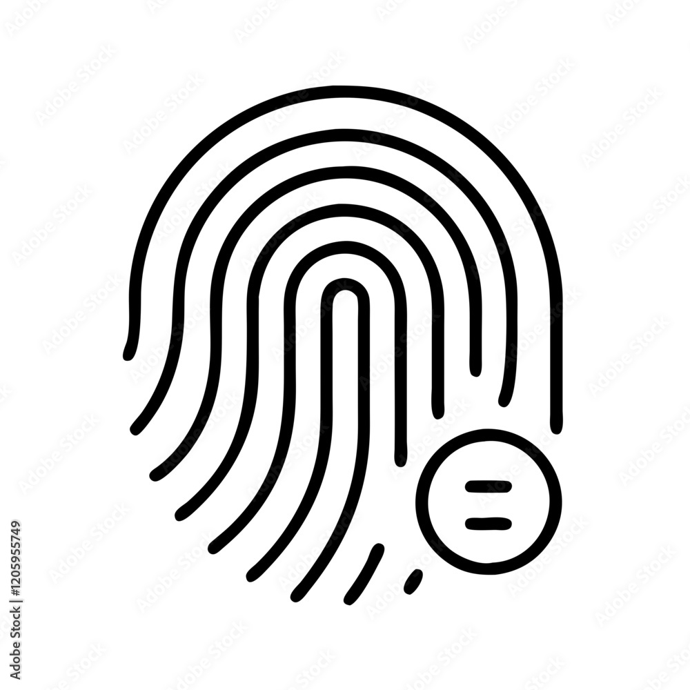 fingerprint icon, fingerprint line art - simple line art of fingerprint, perfect for fingerprint logos and icons fingerprint icon, fingerprint line art - simple line art of fingerprint, perfect for fingerprint logos and icons