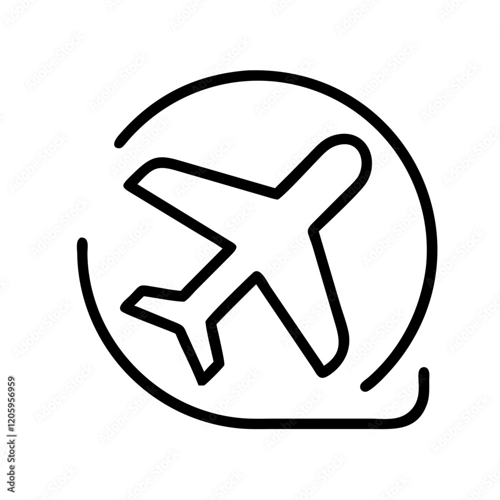 flight icon, flight line art - simple line art of flight, perfect for flight logos and icons flight icon, flight line art - simple line art of flight, perfect for flight logos and icons