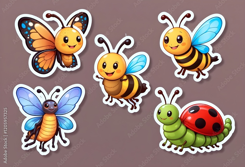 Fototapeta premium set of insects