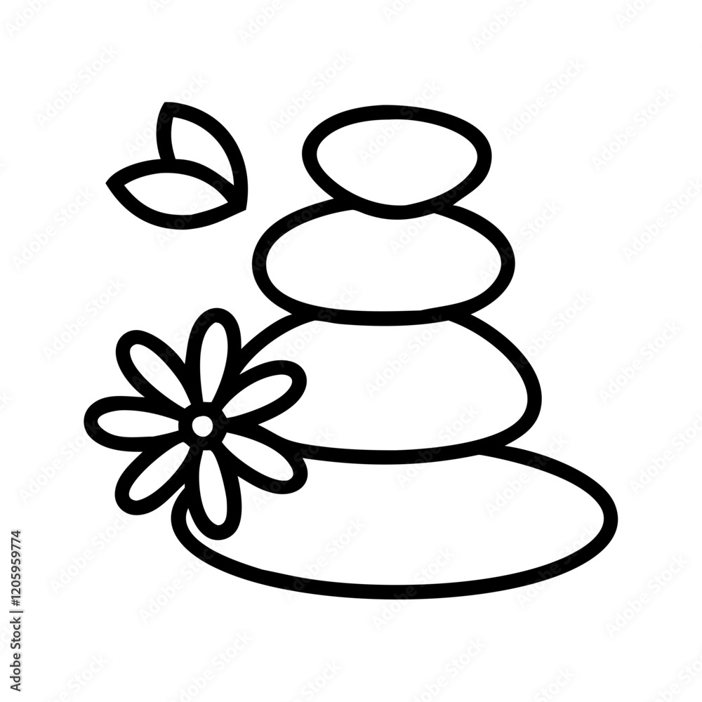 garden stones icon, garden stones line art - simple line art of garden stones, perfect for garden stones logos and icons garden stones icon, garden stones line art - simple line art of garden stones, perfect for garden stones logos and icons