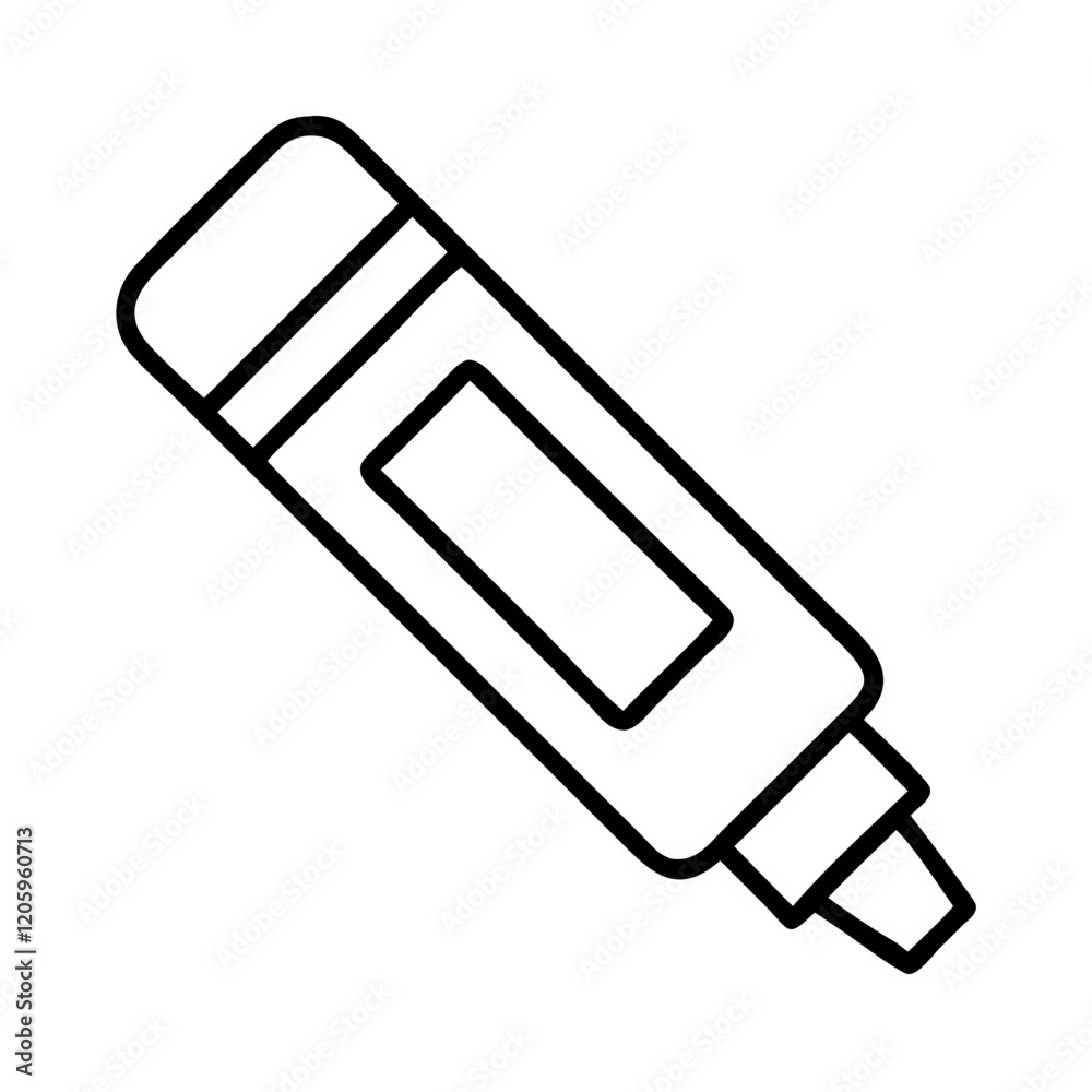glue stick icon, glue stick line art - simple line art of glue stick, perfect for glue stick logos and icons glue stick icon, glue stick line art - simple line art of glue stick, perfect for glue stick logos and icons