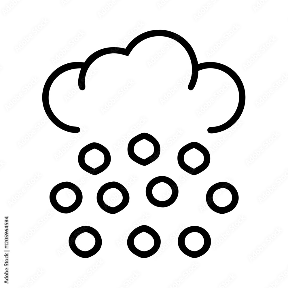 hail icon, hail line art - simple line art of hail, perfect for hail logos and icons hail icon, hail line art - simple line art of hail, perfect for hail logos and icons