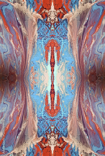 Kaleidoscopic Abstract Art with Vibrant Multicolor Patterns and Intricate Swirl Designs