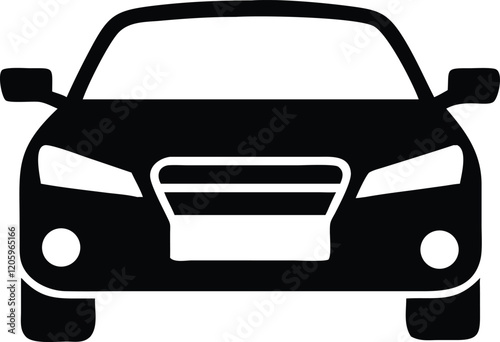 Luxury car vector icon.