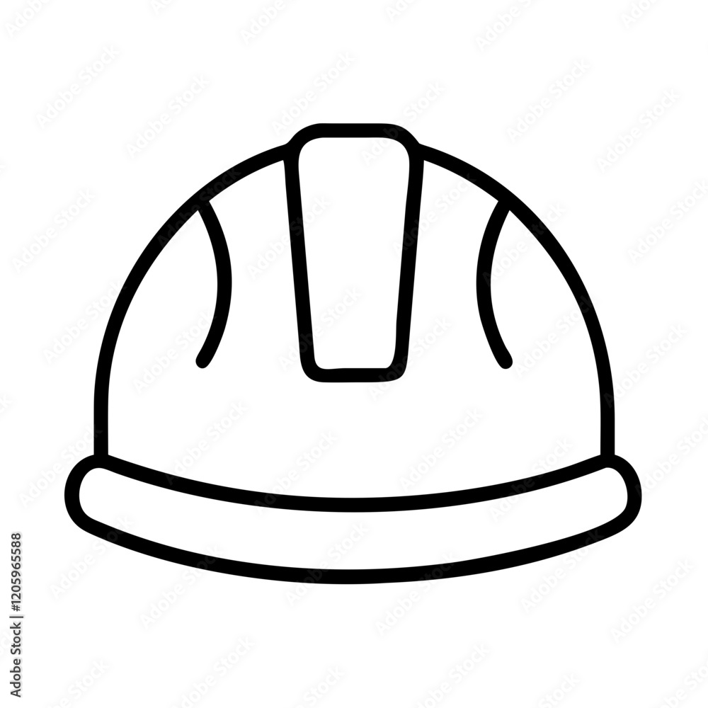 hard hat icon, hard hat line art - simple line art of hard hat, perfect for hard hat logos and icons hard hat icon, hard hat line art - simple line art of hard hat, perfect for hard hat logos and icons