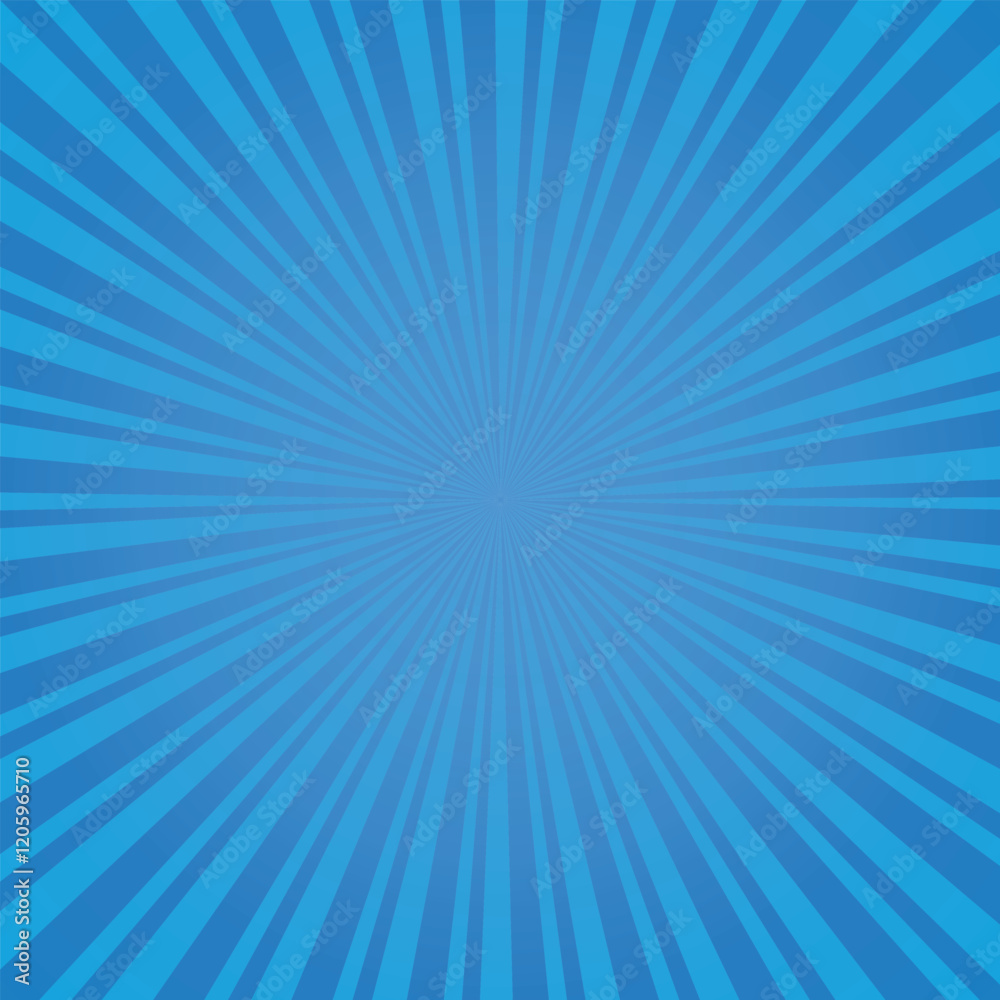 Blue sunburst background vector design. comic background with retro rays background.
Blue sunburst background vector design. comic background with retro rays background.