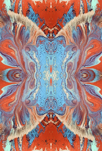 Kaleidoscopic Abstract Art with Vibrant Multicolor Patterns and Intricate Swirl Designs