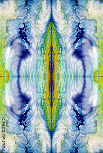 Kaleidoscopic Abstract Art with Vibrant Multicolor Patterns and Intricate Swirl Designs