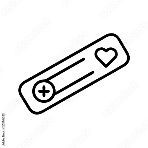 health bar icon, health bar line art - simple line art of health bar, perfect for health bar logos and icons