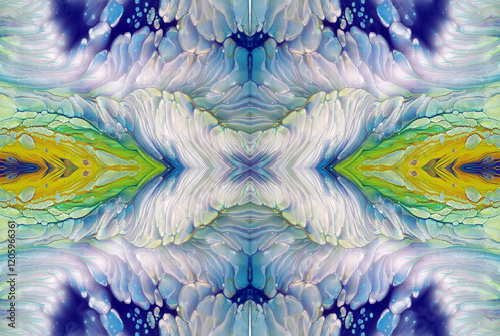 Kaleidoscopic Abstract Art with Vibrant Multicolor Patterns and Intricate Swirl Designs