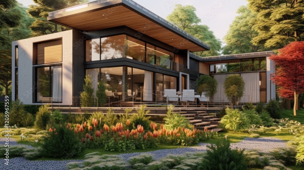 Modern Architectural Home Nestled In Lush Green Forest Modern Architectural Home Nestled In Lush Green Forest