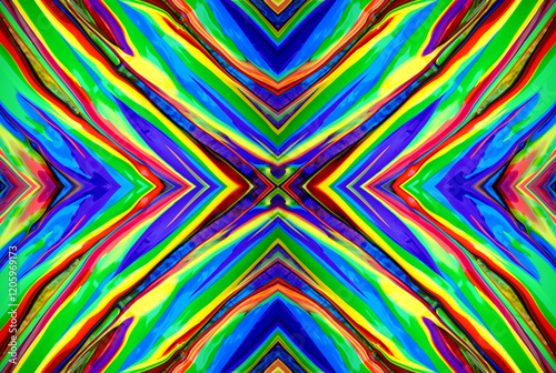 Kaleidoscopic Abstract Art with Vibrant Multicolor Patterns and Intricate Swirl Designs