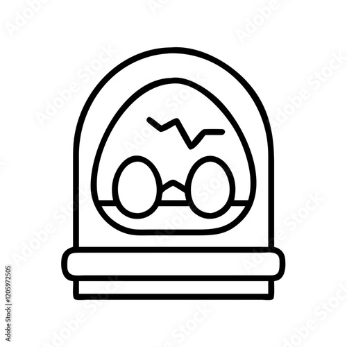 incubator icon, incubator line art - simple line art of incubator, perfect for incubator logos and icons