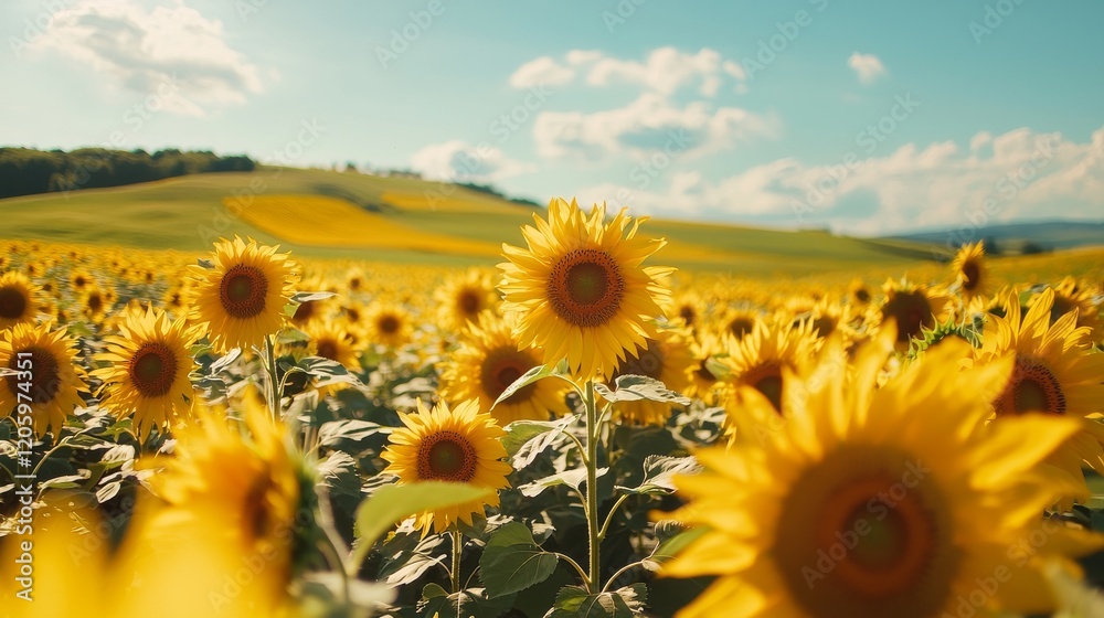 Obraz premium sunflower field in summer