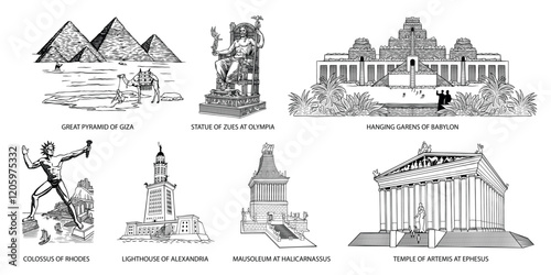 The Seven Wonders of Ancient WORLD - Outline