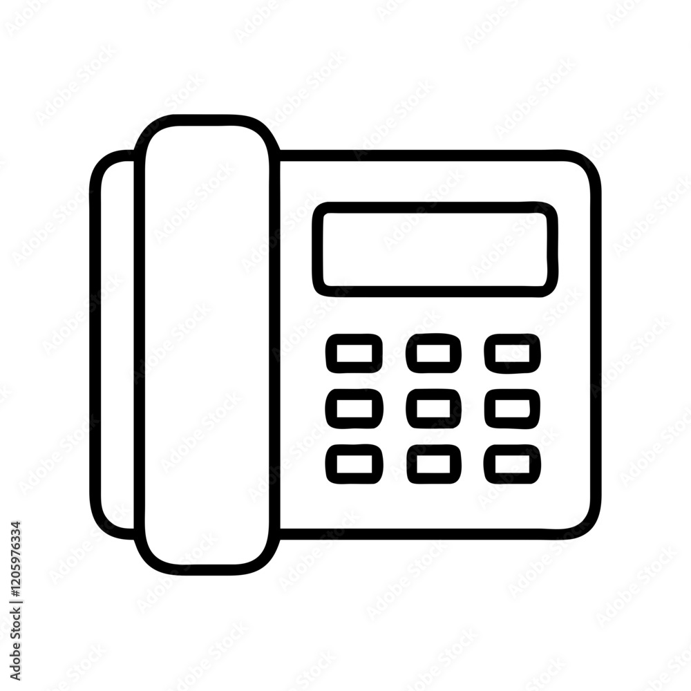 landline phone icon, landline phone line art - simple line art of landline phone, perfect for landline phone logos and icons landline phone icon, landline phone line art - simple line art of landline phone, perfect for landline phone logos and icons