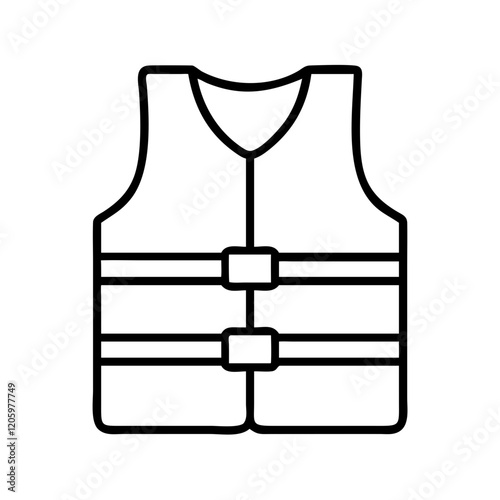 life vest icon, life vest line art - simple line art of life vest, perfect for life vest logos and icons
