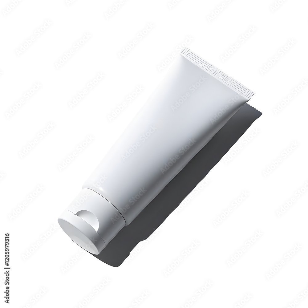 White cosmetic tube White cosmetic tube