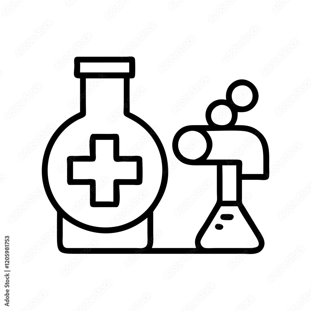 medical lab icon, medical lab line art - simple line art of medical lab, perfect for medical lab logos and icons medical lab icon, medical lab line art - simple line art of medical lab, perfect for medical lab logos and icons