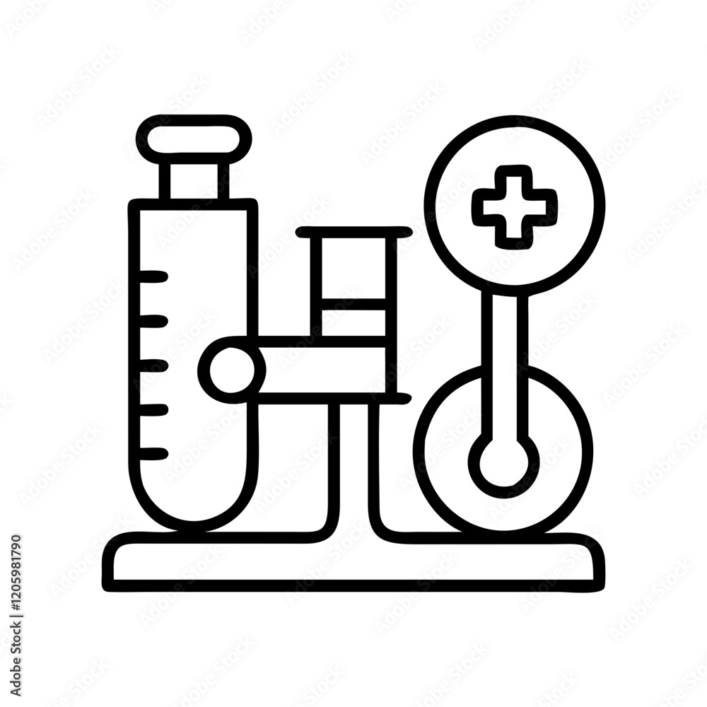 medical lab icon, medical lab line art - simple line art of medical lab, perfect for medical lab logos and icons medical lab icon, medical lab line art - simple line art of medical lab, perfect for medical lab logos and icons