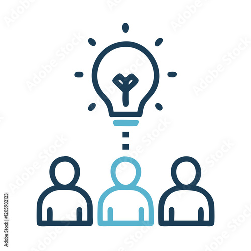 Collaborative idea generation icon