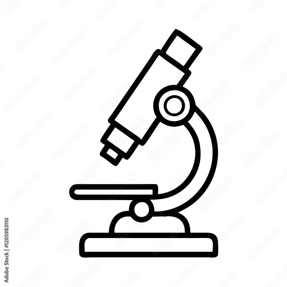 microscope icon, microscope line art - simple line art of microscope, perfect for microscope logos and icons microscope icon, microscope line art - simple line art of microscope, perfect for microscope logos and icons