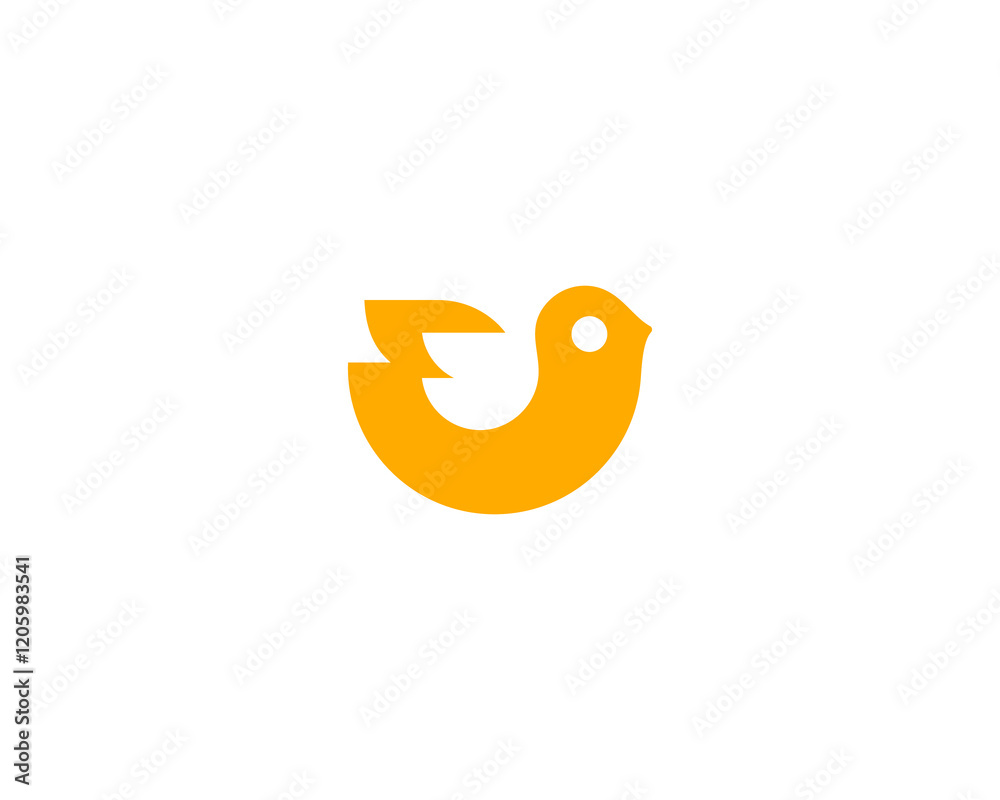Cute bird logo design. Creative chick chicken flat logotype. Creative eagle dove sign. Freedom flight symbol. illustration. Cute bird logo design. Creative chick chicken flat logotype. Creative eagle dove sign. Freedom flight symbol. illustration.