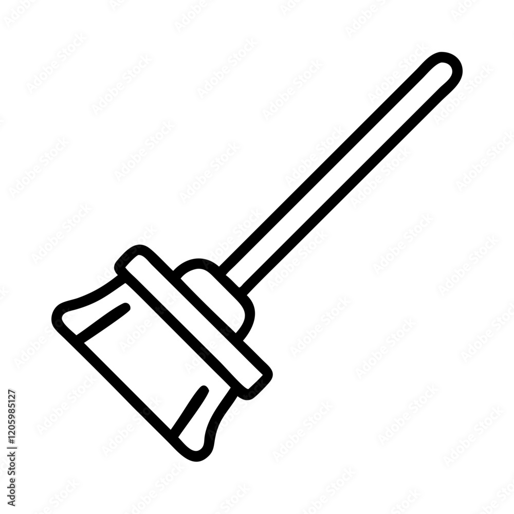 mop icon, mop line art - simple line art of mop, perfect for mop logos and icons mop icon, mop line art - simple line art of mop, perfect for mop logos and icons