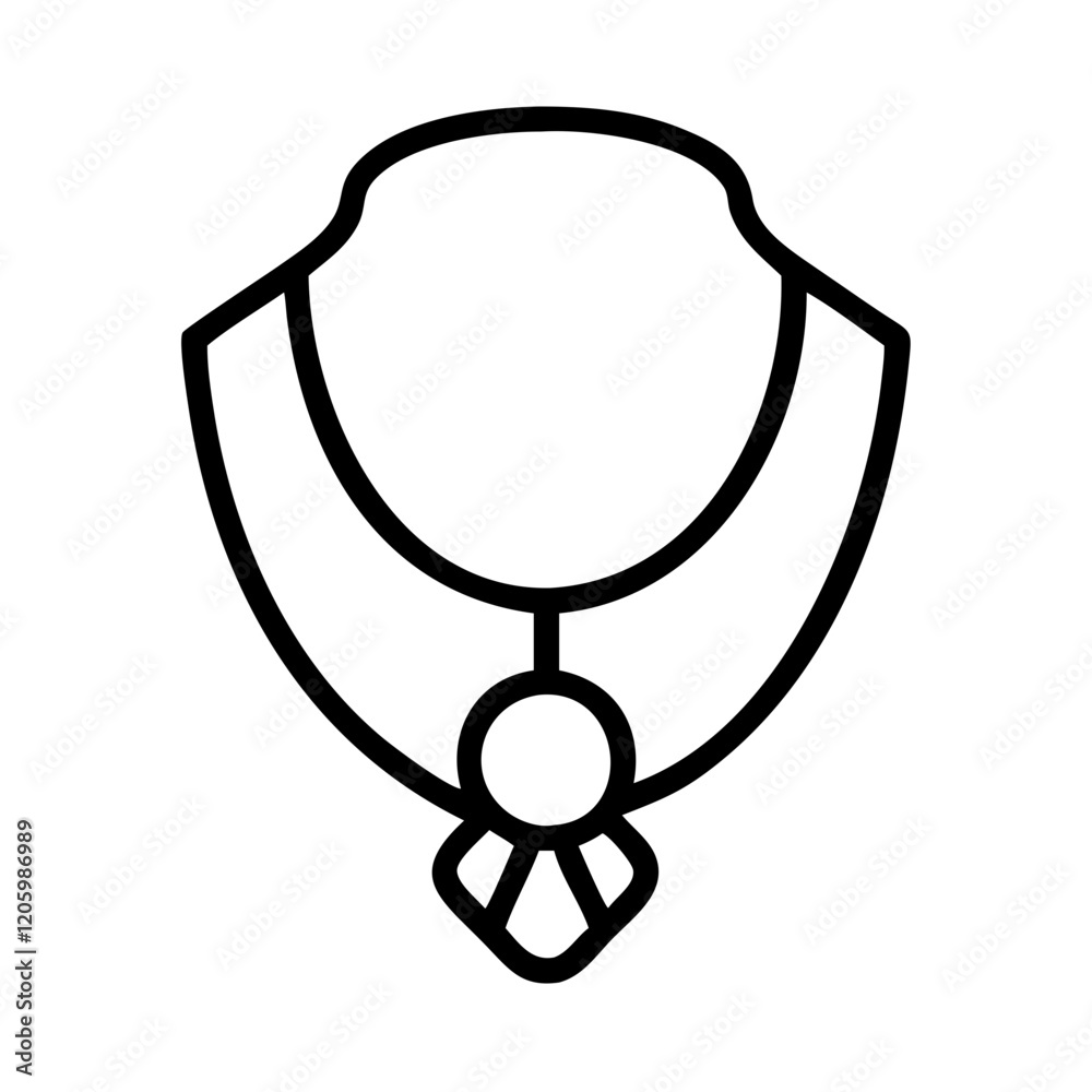 necklace icon, necklace line art - simple line art of necklace, perfect for necklace logos and icons necklace icon, necklace line art - simple line art of necklace, perfect for necklace logos and icons