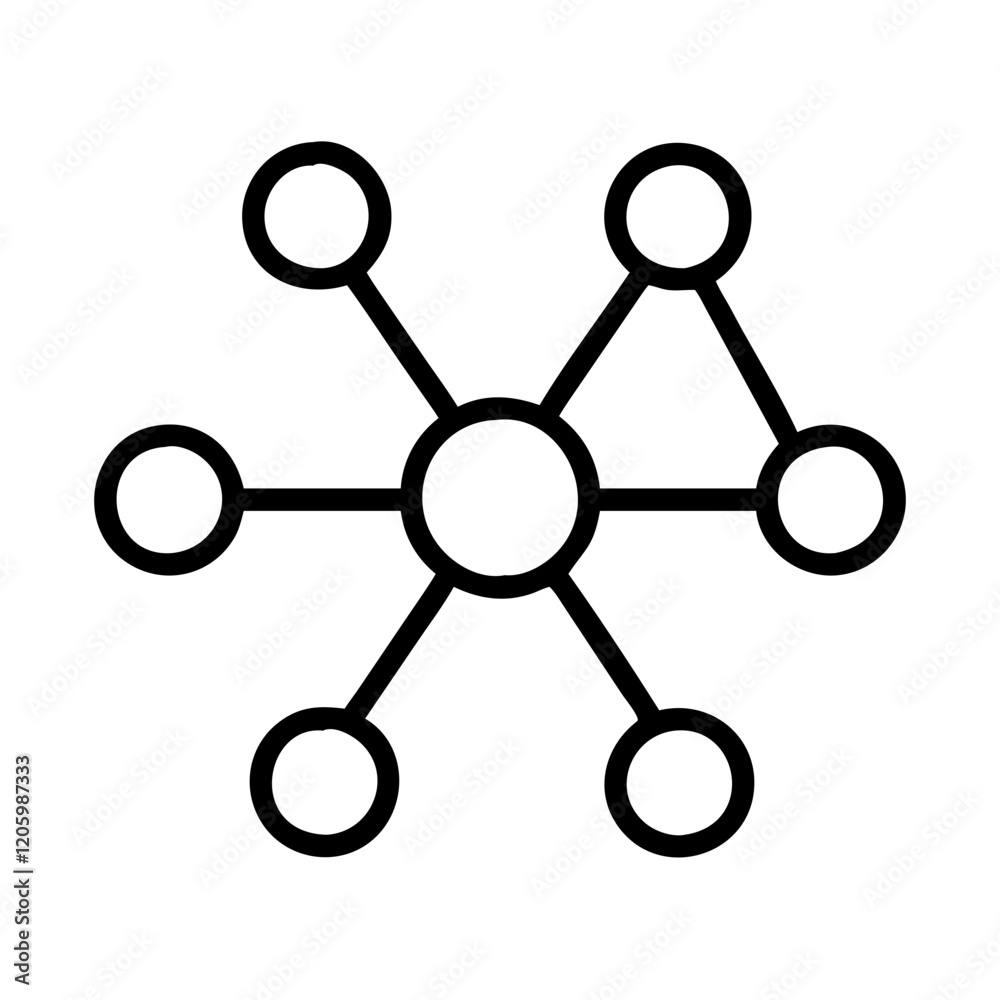 network nodes icon, network nodes line art - simple line art of network nodes, perfect for network nodes logos and icons network nodes icon, network nodes line art - simple line art of network nodes, perfect for network nodes logos and icons