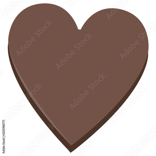 ハートのチョコレートのイラスト素材　ベクター