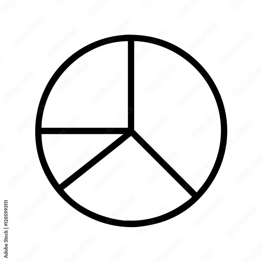 pie chart icon, pie chart line art - simple line art of pie chart, perfect for pie chart logos and icons pie chart icon, pie chart line art - simple line art of pie chart, perfect for pie chart logos and icons