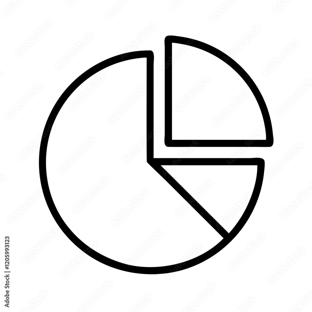 pie chart icon, pie chart line art - simple line art of pie chart, perfect for pie chart logos and icons pie chart icon, pie chart line art - simple line art of pie chart, perfect for pie chart logos and icons