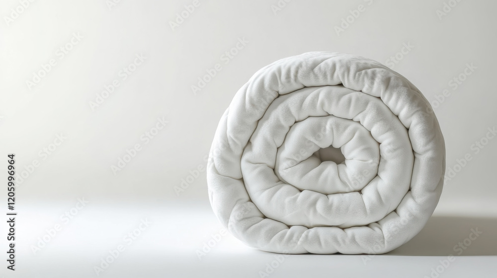 Compact rolled mattress ready for delivery highlighting convenient storage solutions Compact rolled mattress ready for delivery highlighting convenient storage solutions