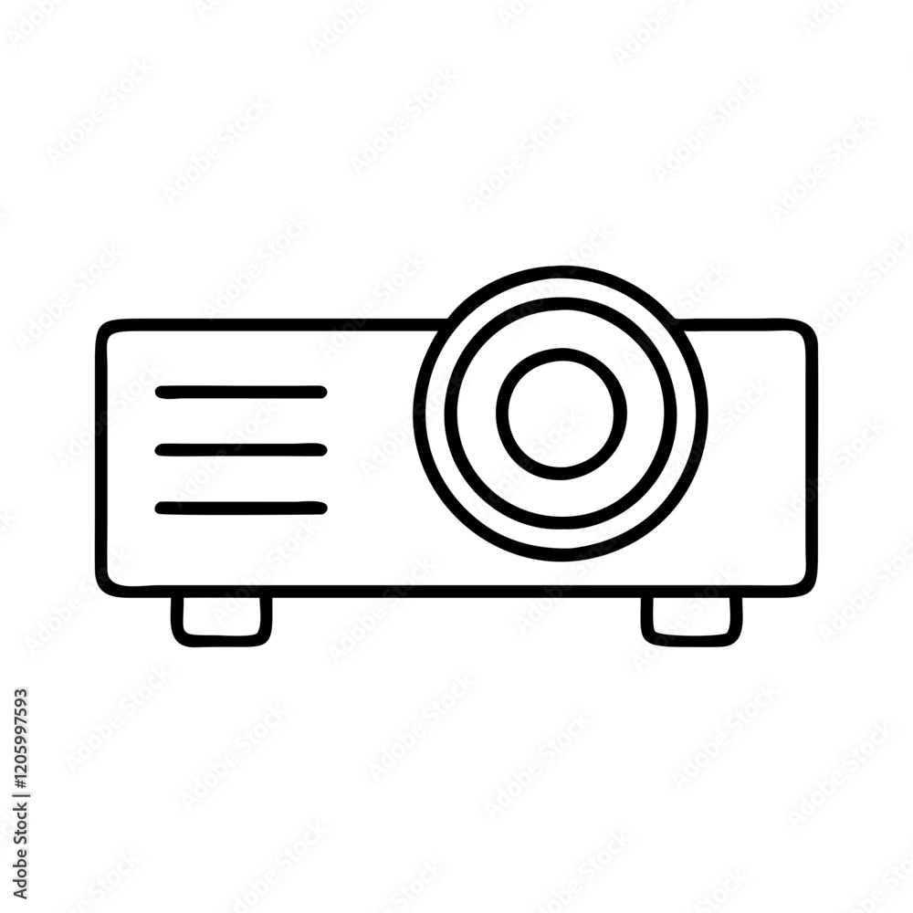 projector icon, projector line art - simple line art of projector, perfect for projector logos and icons projector icon, projector line art - simple line art of projector, perfect for projector logos and icons