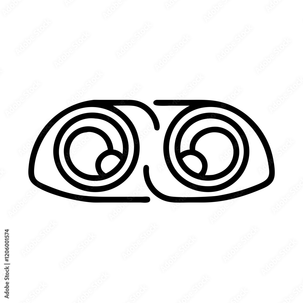 retro headlights icon, retro headlights line art - simple line art of retro headlights, perfect for retro headlights logos and icons retro headlights icon, retro headlights line art - simple line art of retro headlights, perfect for retro headlights logos and icons