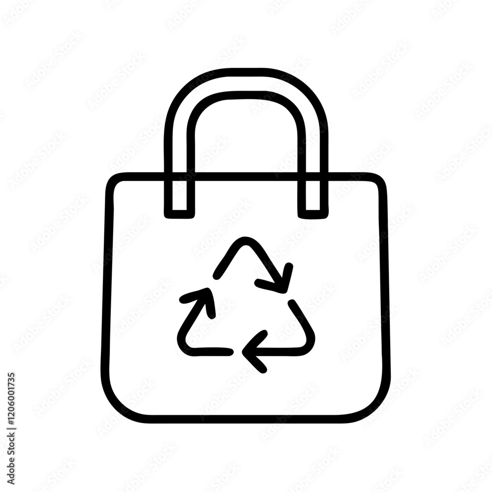 reusable bag icon, reusable bag line art - simple line art of reusable bag, perfect for reusable bag logos and icons reusable bag icon, reusable bag line art - simple line art of reusable bag, perfect for reusable bag logos and icons