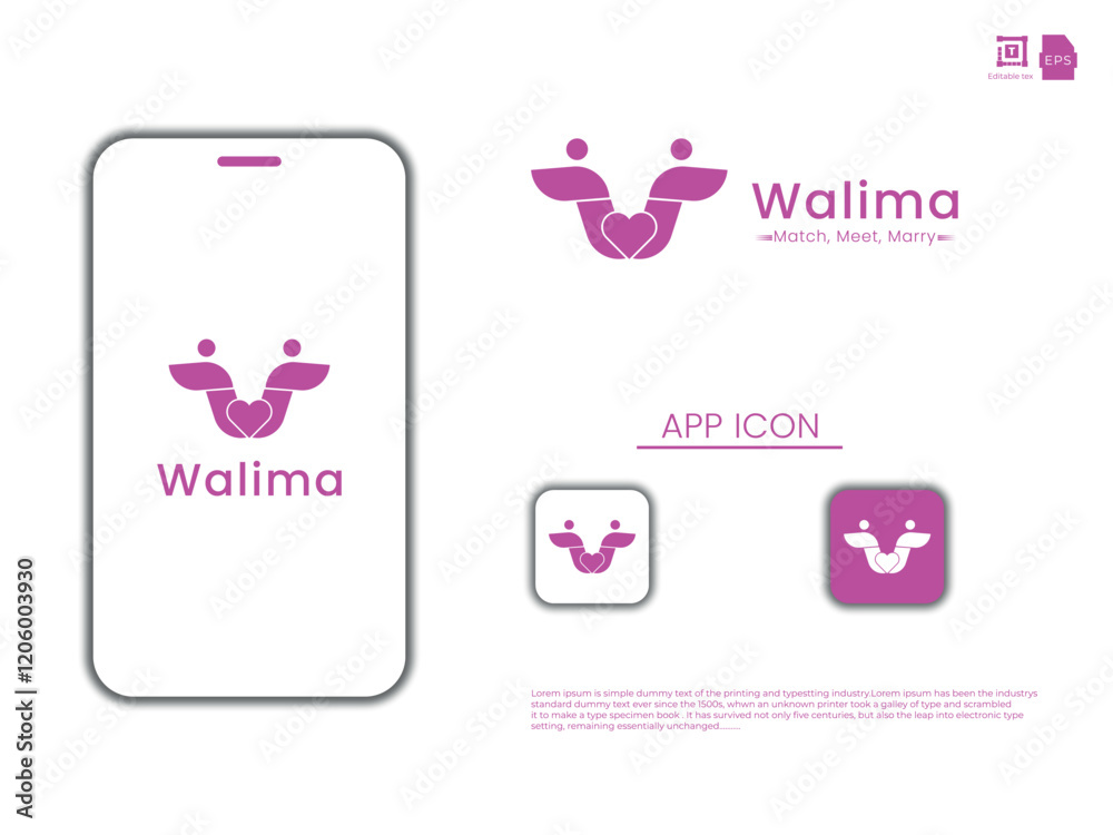 Modern and clean alphabet letter icon logo Modern and clean alphabet letter icon logo