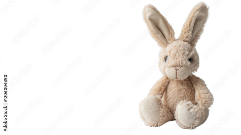 Obraz premium Rabbit doll on transparent background 