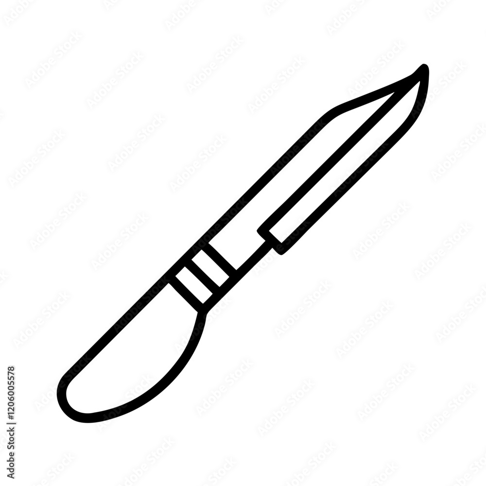scalpel icon, scalpel line art - simple line art of scalpel, perfect for scalpel logos and icons scalpel icon, scalpel line art - simple line art of scalpel, perfect for scalpel logos and icons