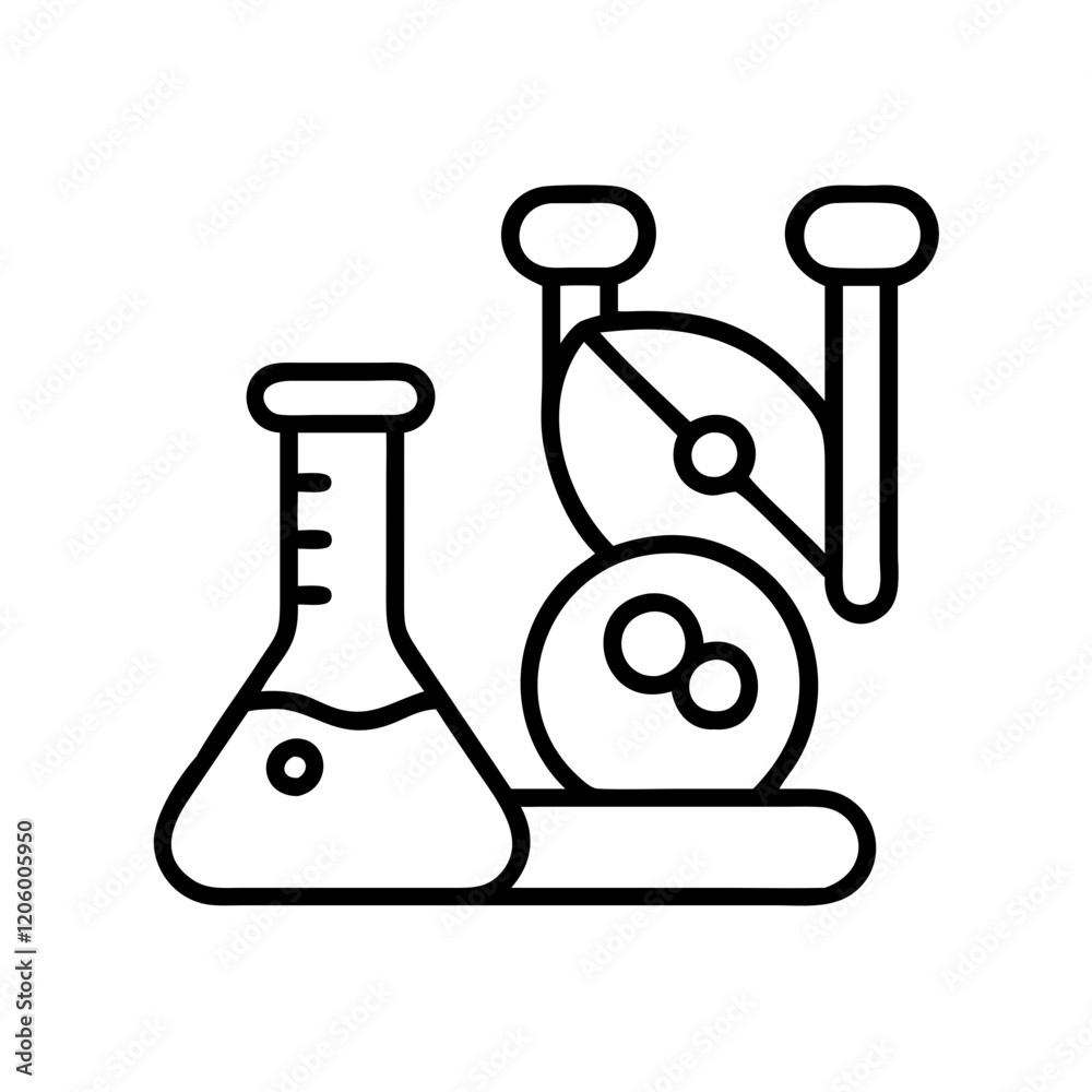 science lab icon, science lab line art - simple line art of science lab, perfect for science lab logos and icons science lab icon, science lab line art - simple line art of science lab, perfect for science lab logos and icons
