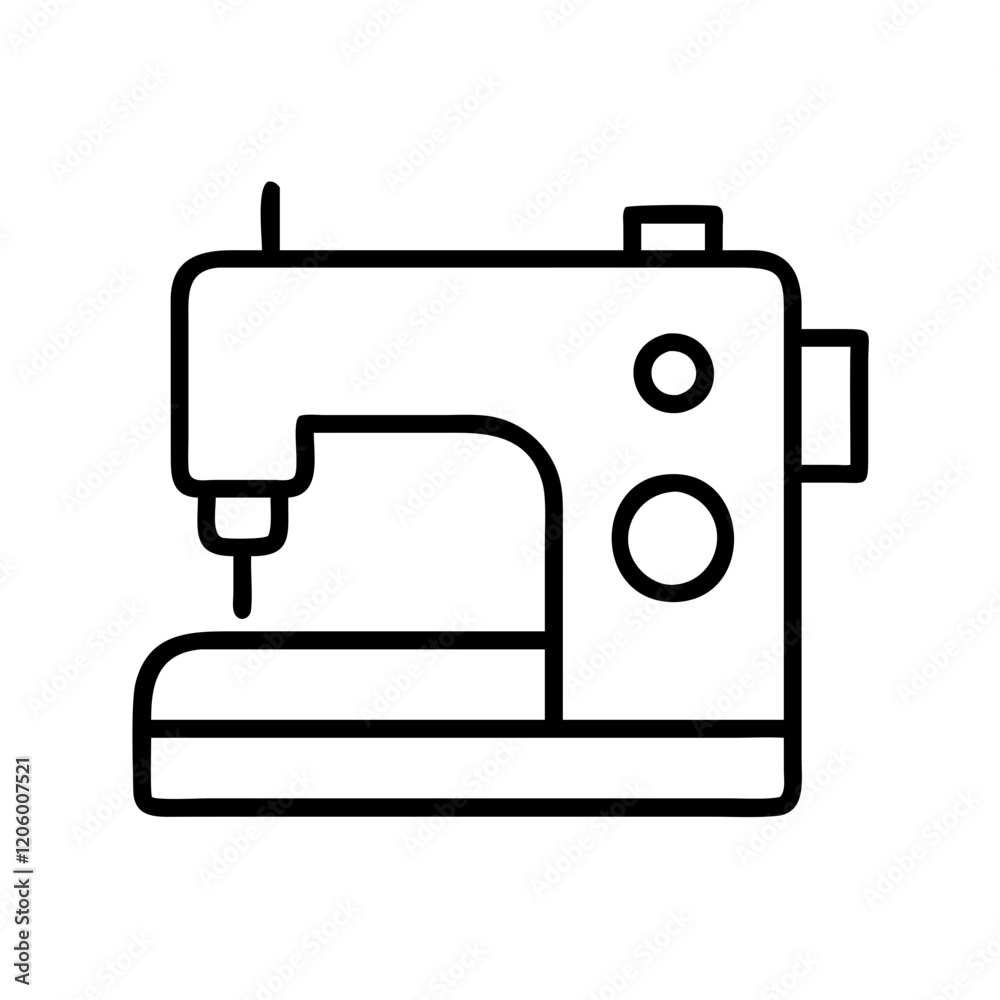 sewing machine icon, sewing machine line art - simple line art of sewing machine, perfect for sewing machine logos and icons sewing machine icon, sewing machine line art - simple line art of sewing machine, perfect for sewing machine logos and icons
