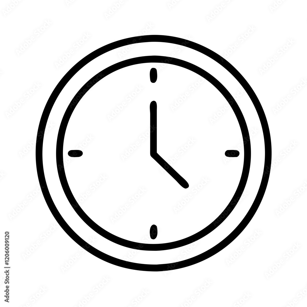 simple clock icon, simple clock line art - simple line art of simple clock, perfect for simple clock logos and icons simple clock icon, simple clock line art - simple line art of simple clock, perfect for simple clock logos and icons