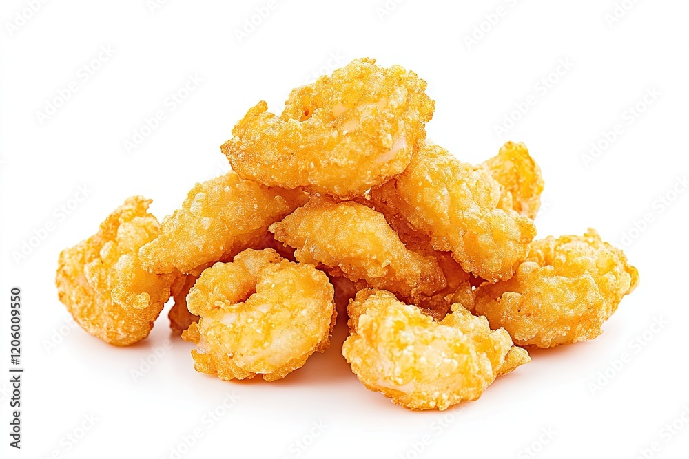 Shrimp crispy isolated on white background Shrimp crispy isolated on white background