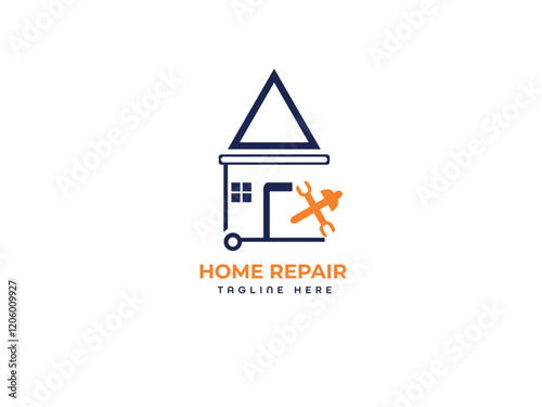 Home repair construction logo 