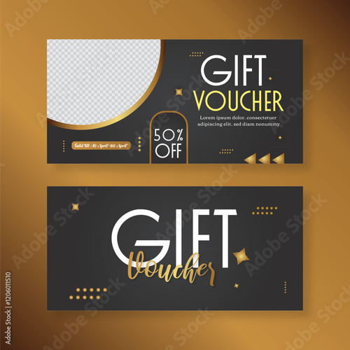 Creative Discounts Offer Gift Voucher EPS Design Template	
