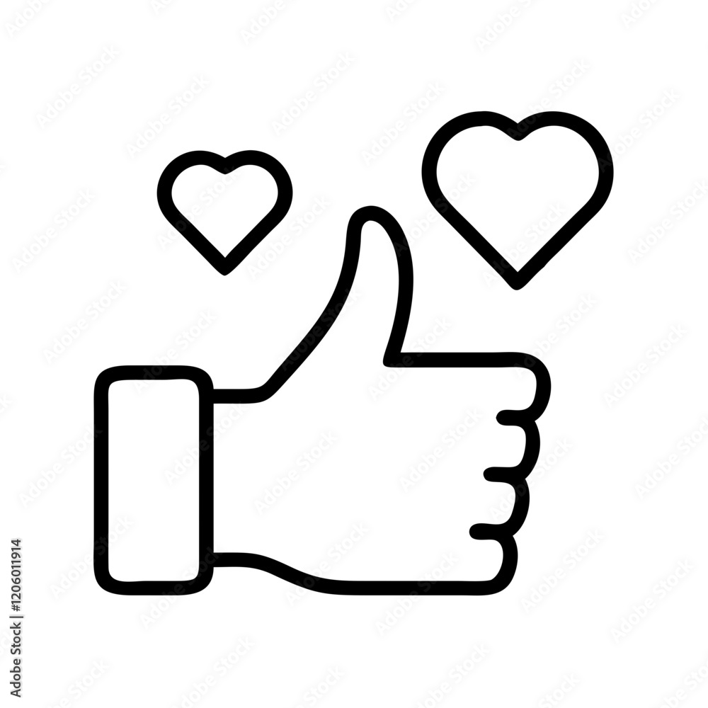 social media likes icon, social media likes line art - simple line art of social media likes, perfect for social media likes logos and icons social media likes icon, social media likes line art - simple line art of social media likes, perfect for social media likes logos and icons