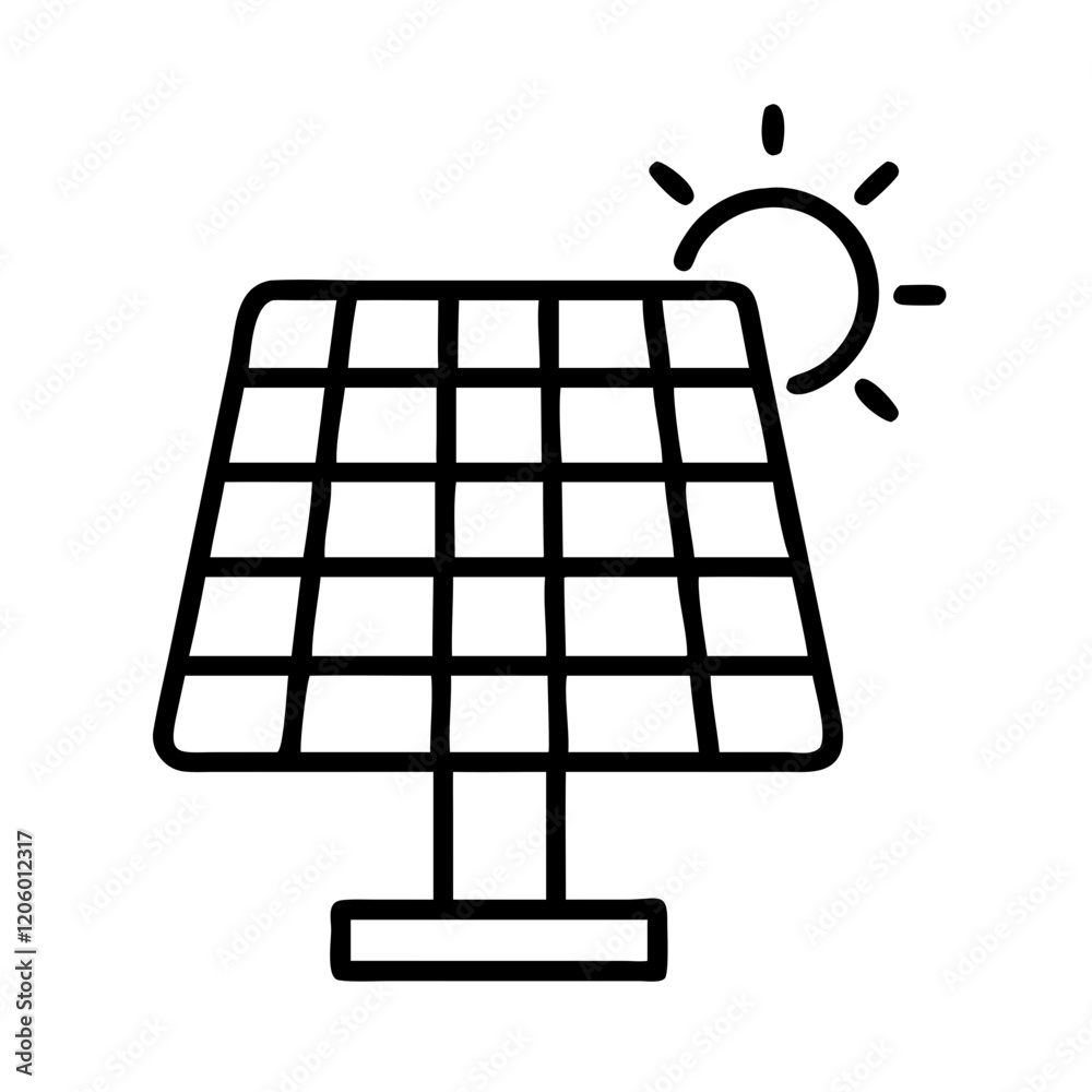 solar panel icon, solar panel line art - simple line art of solar panel, perfect for solar panel logos and icons solar panel icon, solar panel line art - simple line art of solar panel, perfect for solar panel logos and icons