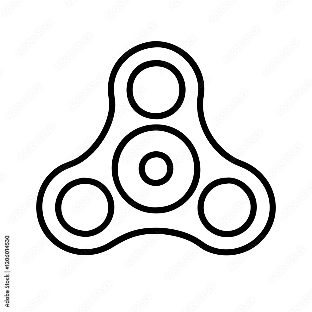 spinner icon, spinner line art - simple line art of spinner, perfect for spinner logos and icons spinner icon, spinner line art - simple line art of spinner, perfect for spinner logos and icons