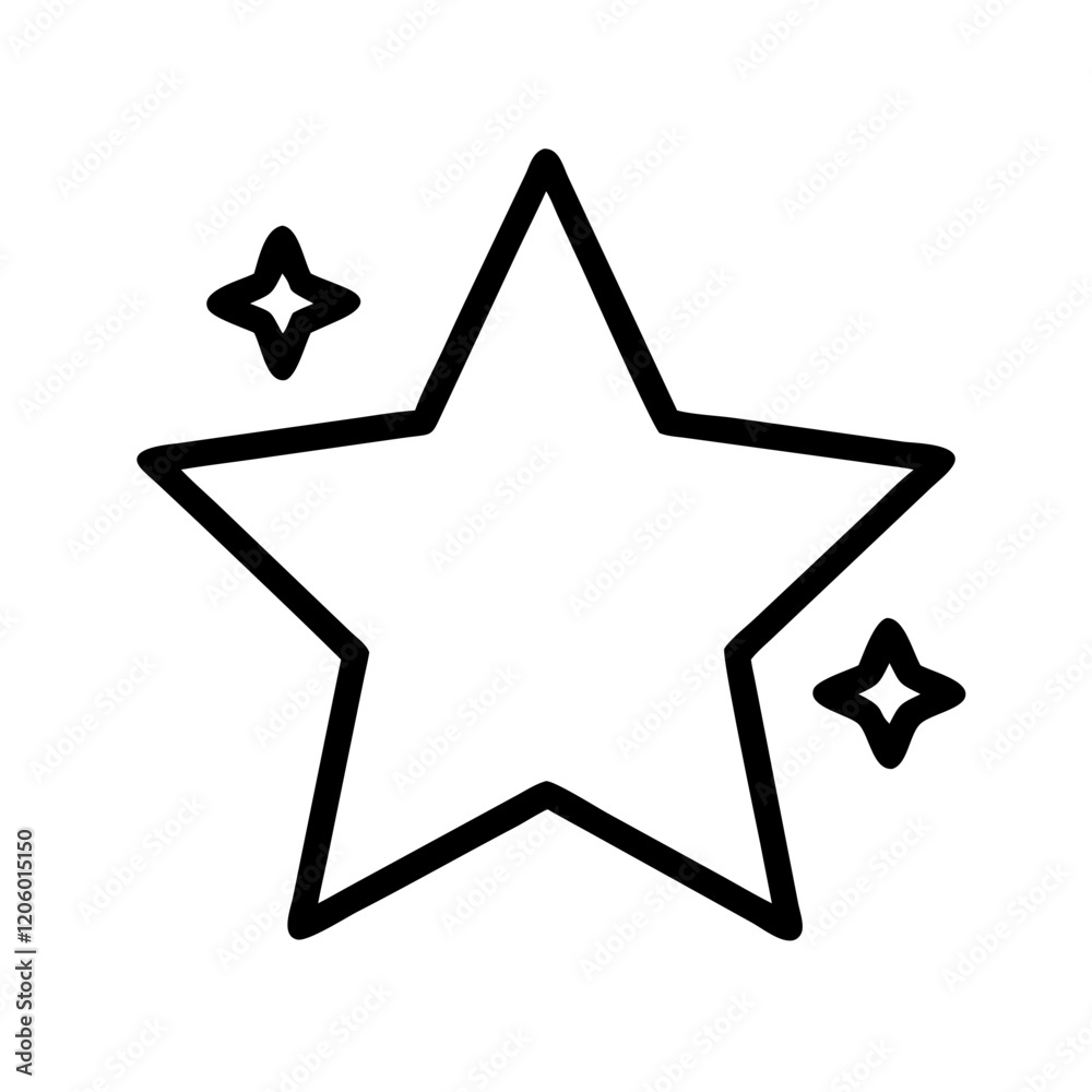 star icon, star line art - simple line art of star, perfect for star logos and icons star icon, star line art - simple line art of star, perfect for star logos and icons